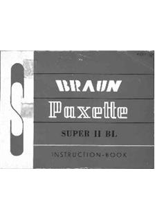 Braun Super Paxette 2 BL manual. Camera Instructions.